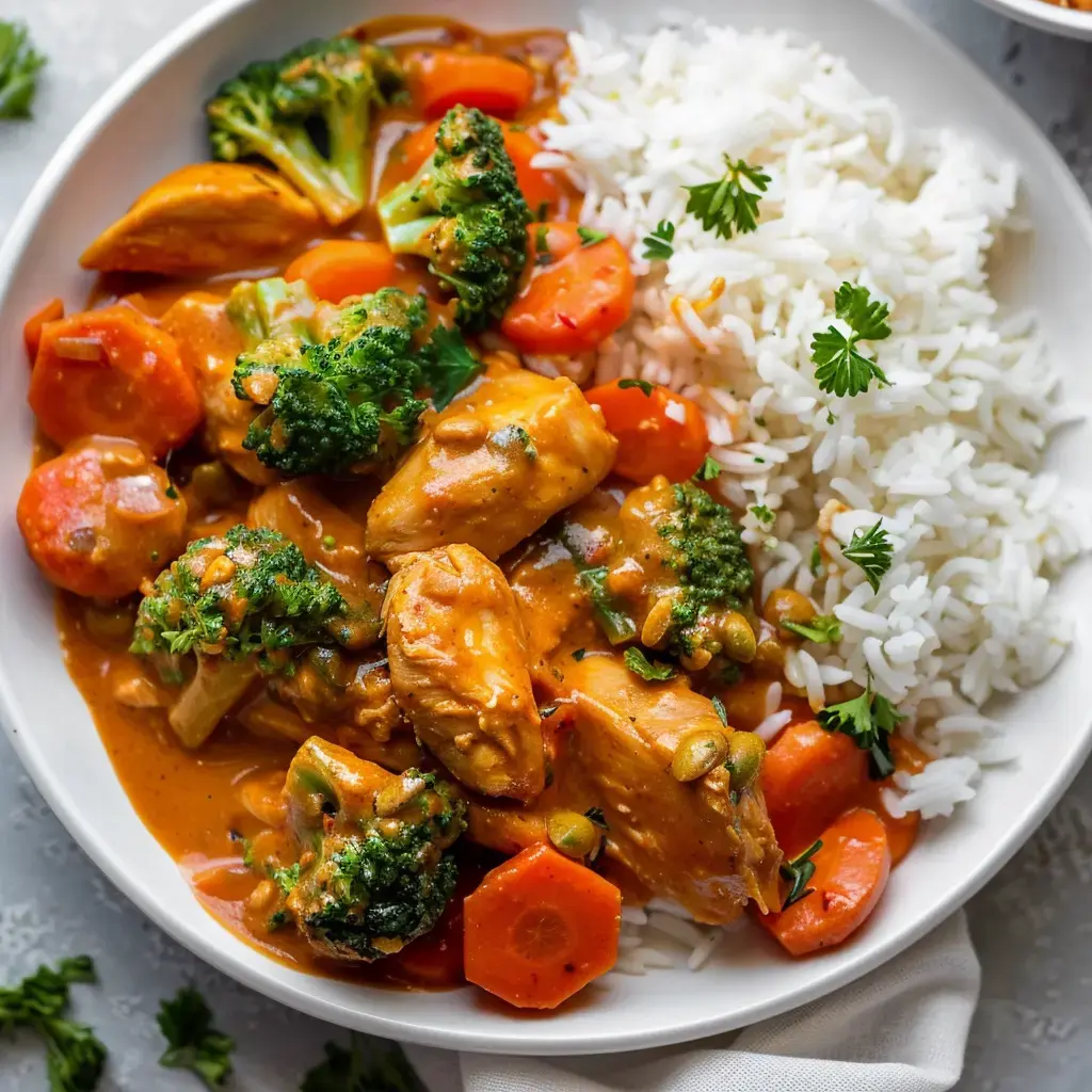 Poulet au beurre de cacahuète façon mafé