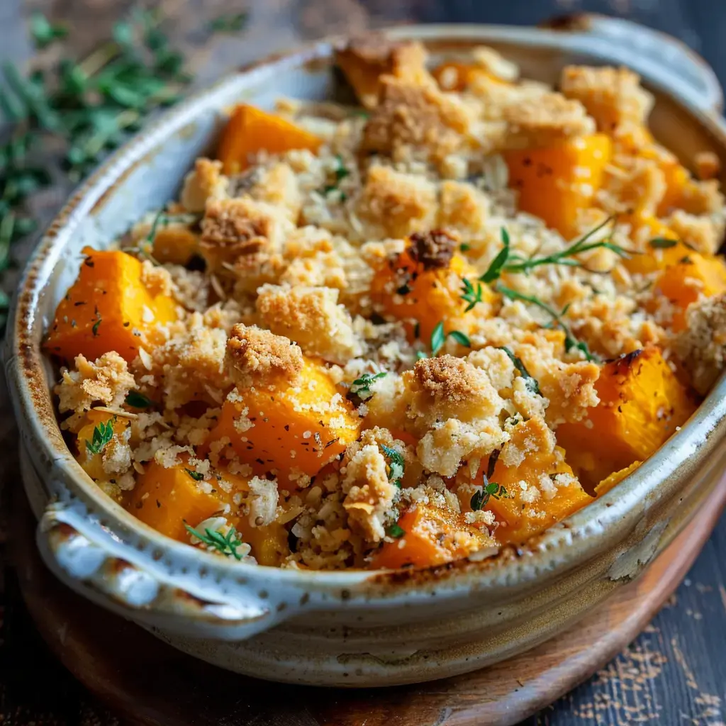 Le crumble salé à la courge