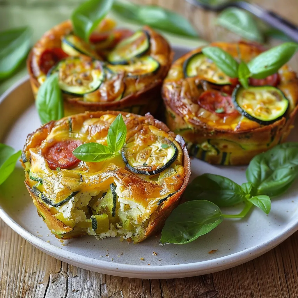 Invisibles aux courgettes, chorizo & chèvre Une ancienne recette