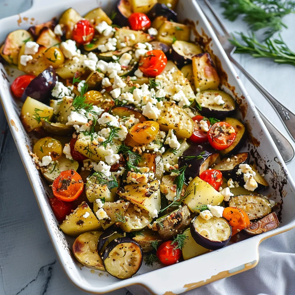 Recette des Légumes au Four à la Feta