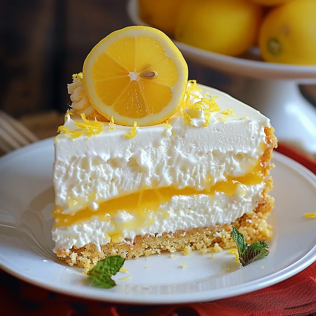 Gâteau Mousse au Citron