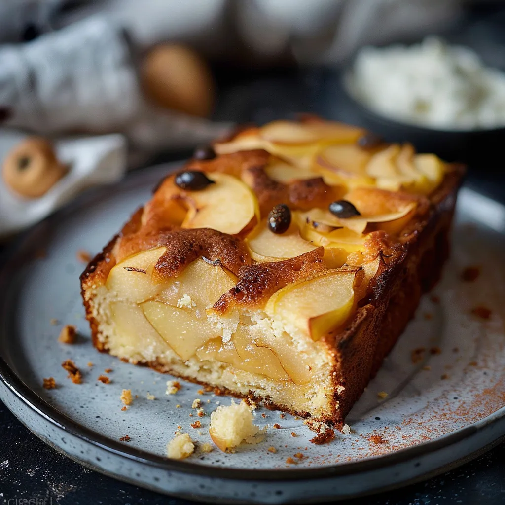 Recette facile de Gâteau léger au Skyr et aux pommes