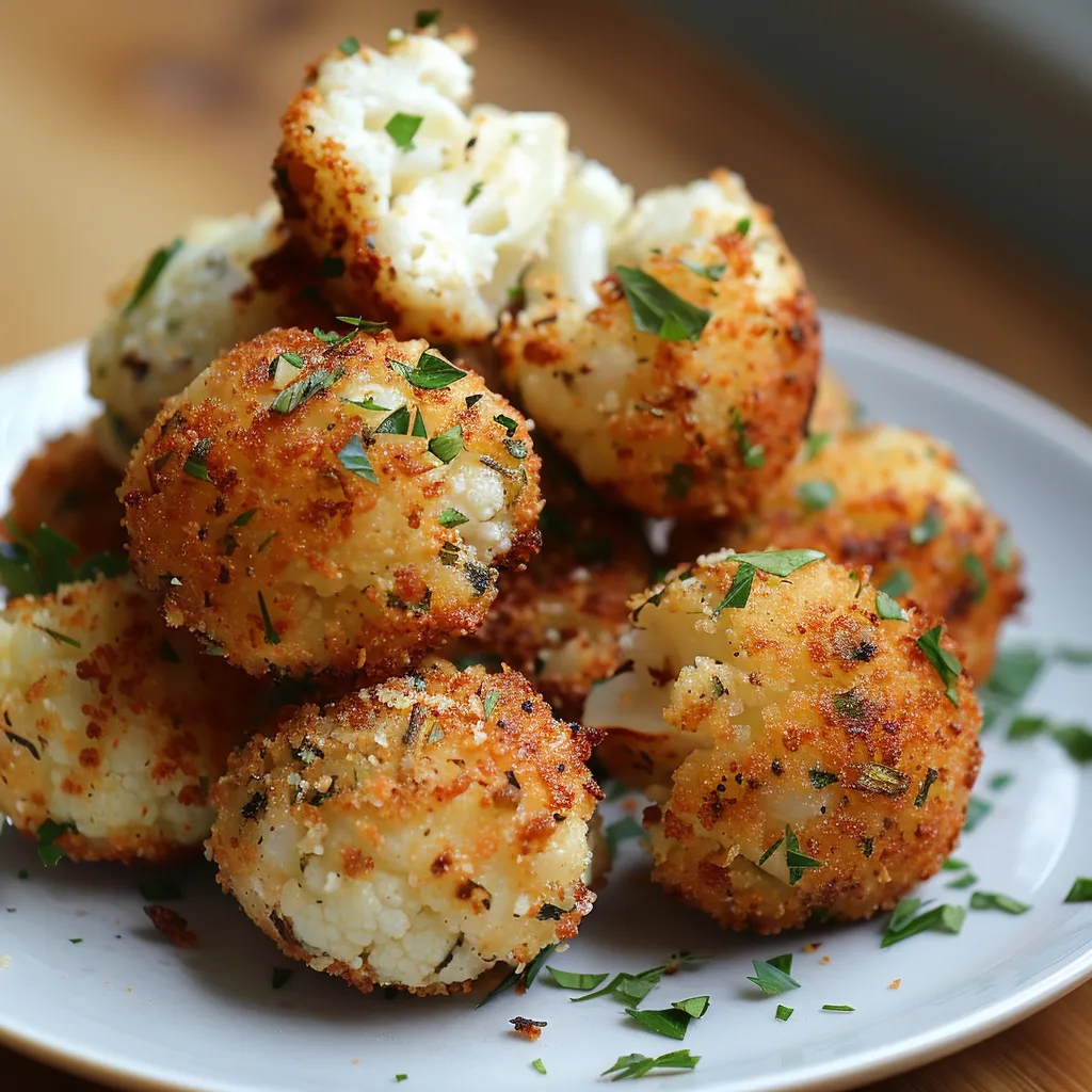 Croquettes croustillantes de chou-fleur au parmesan – Recette facile et saine