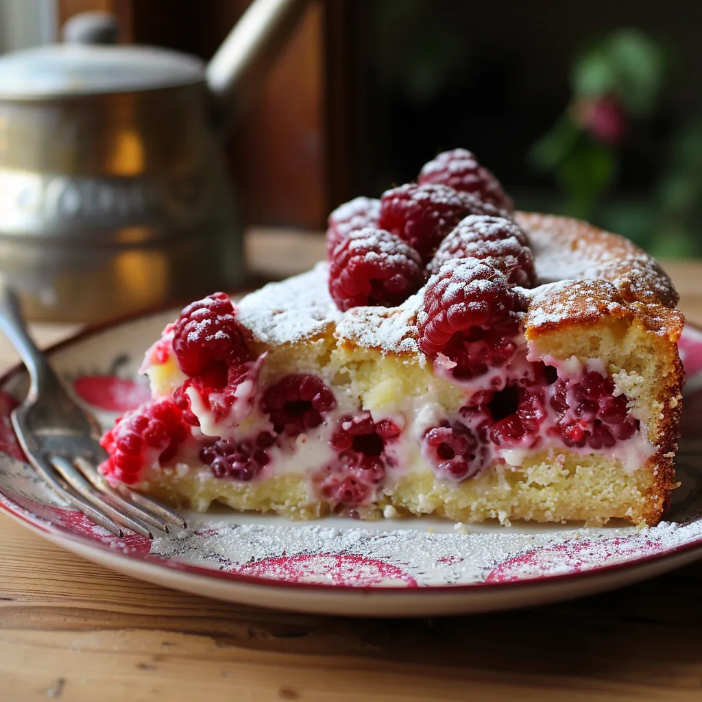 Recette de Gâteau au Yaourt et aux Framboises