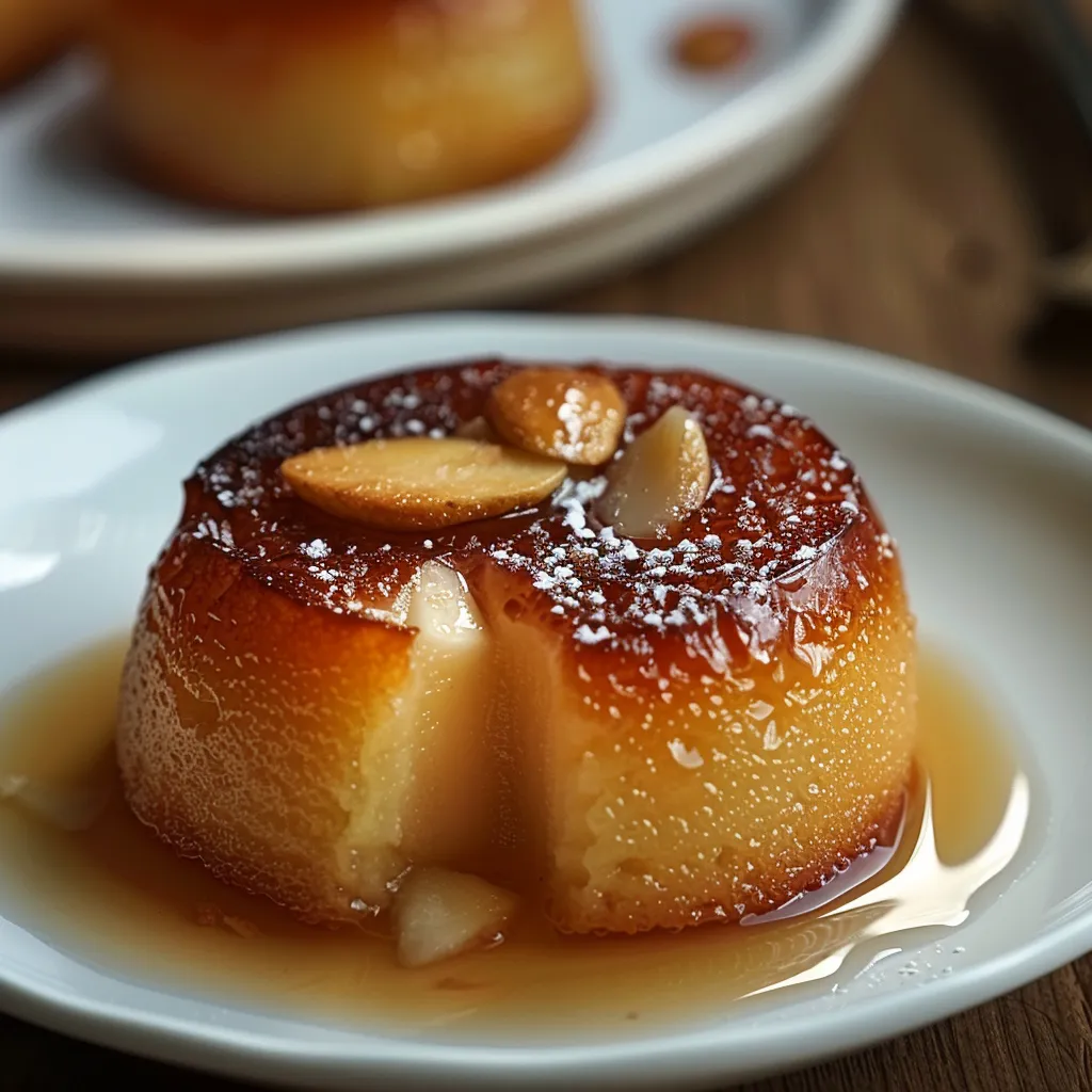 Moelleux aux amandes et compote de pommes facile