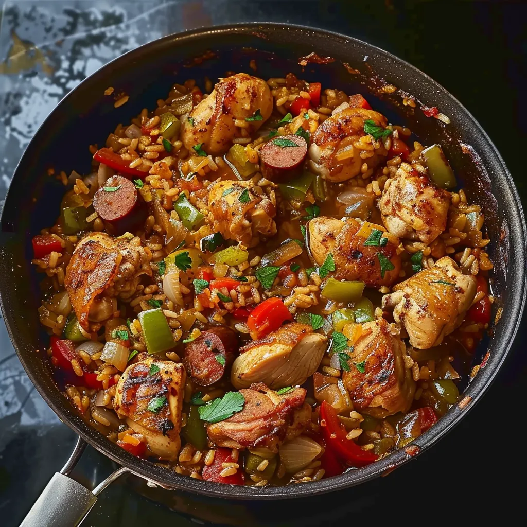 Recette Authentique de Jambalaya au Poulet