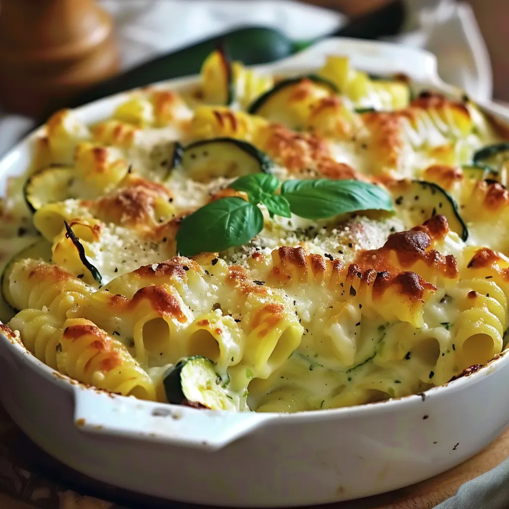 Gratin de Pâtes aux Courgettes