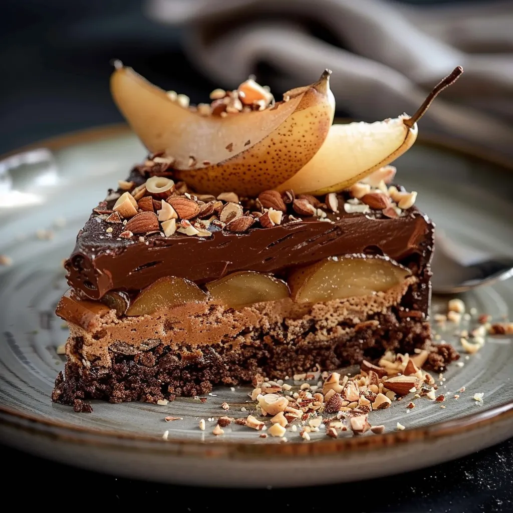 Gâteau chocolat-poire