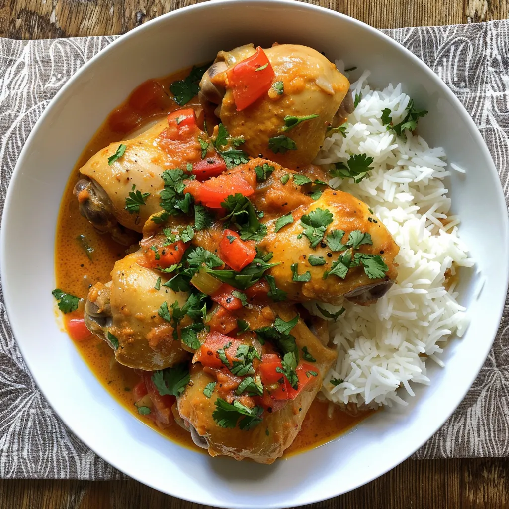 Recette de Poulet au Lait de Coco