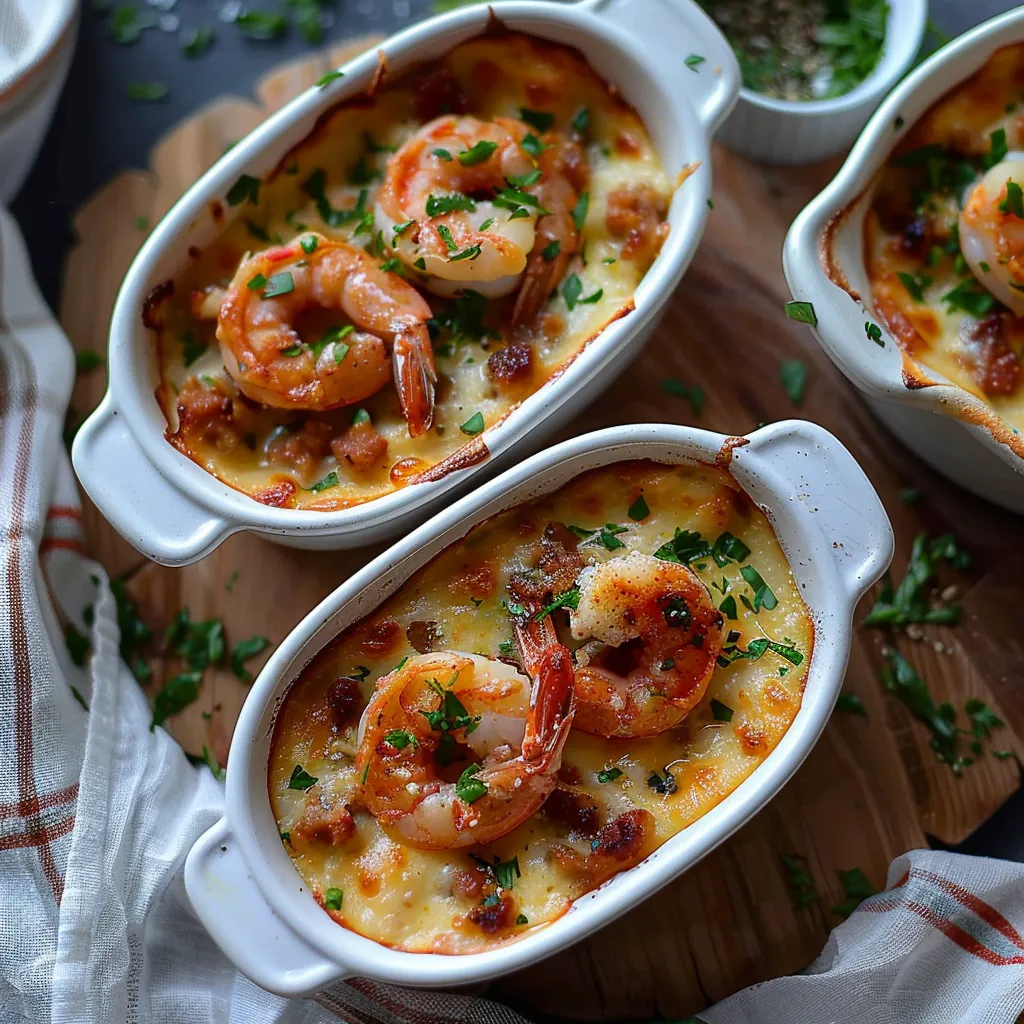 Crevettes au Chorizo & Parmesan