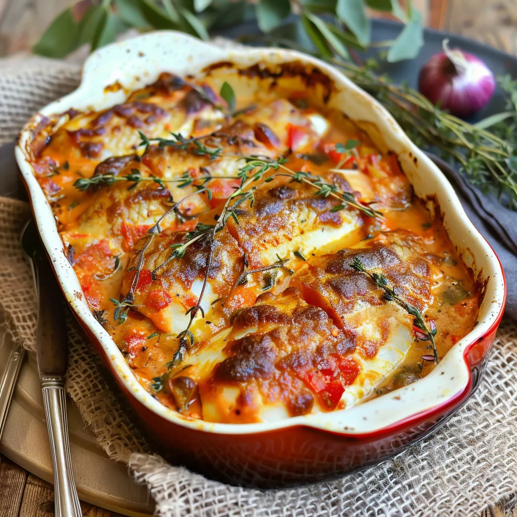 Gratin de poisson provençal