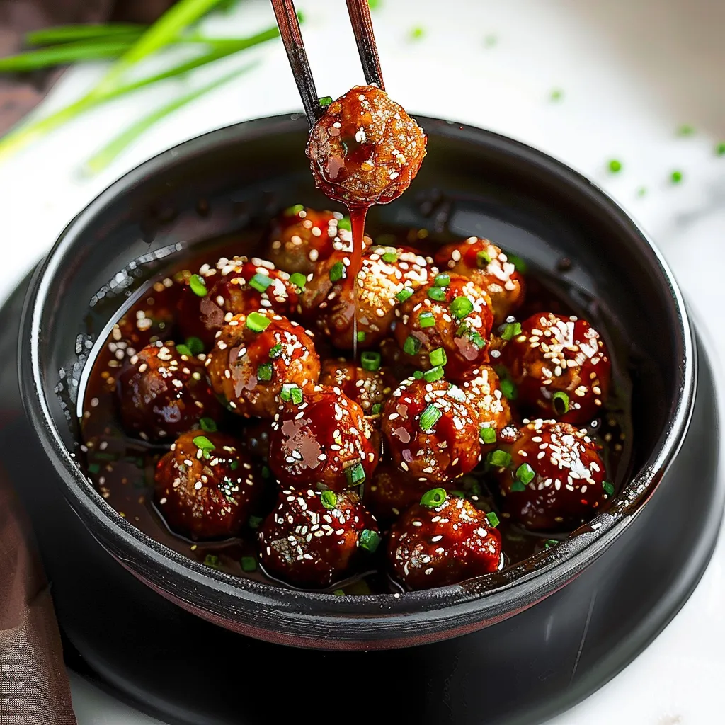 Boulettes épicées sauce coréenne