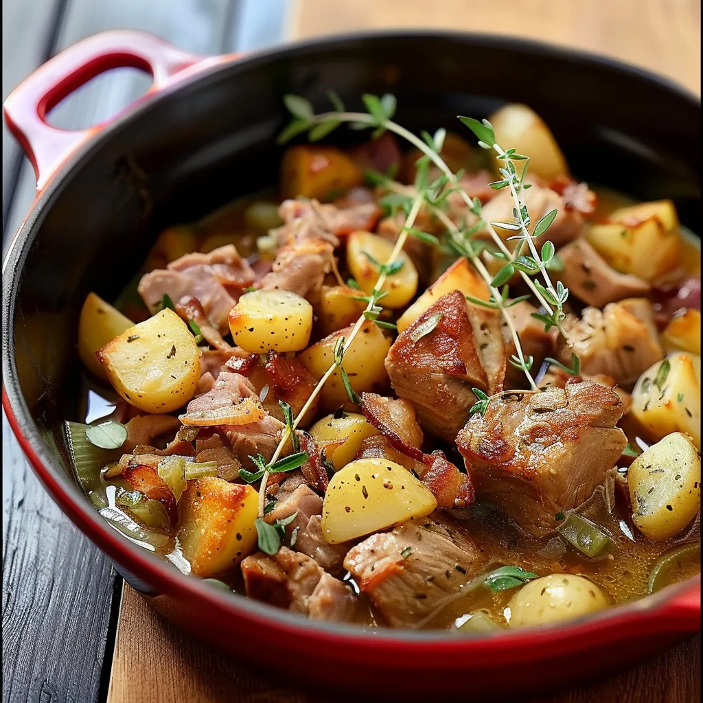 Sauté de porc aux flageolets et pommes de terre | Recette traditionnelle