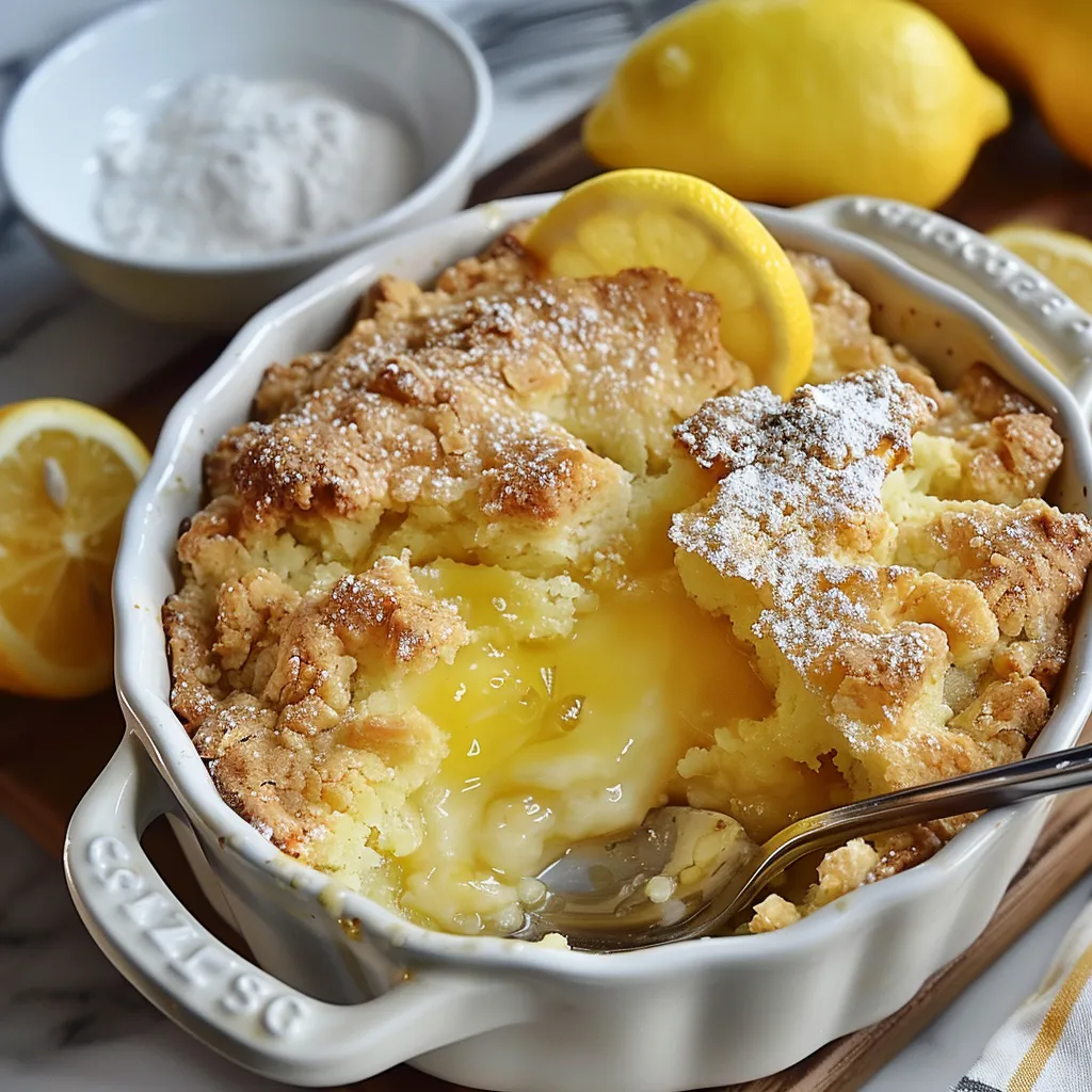 Cobbler au Citron - Recette facile et gourmande