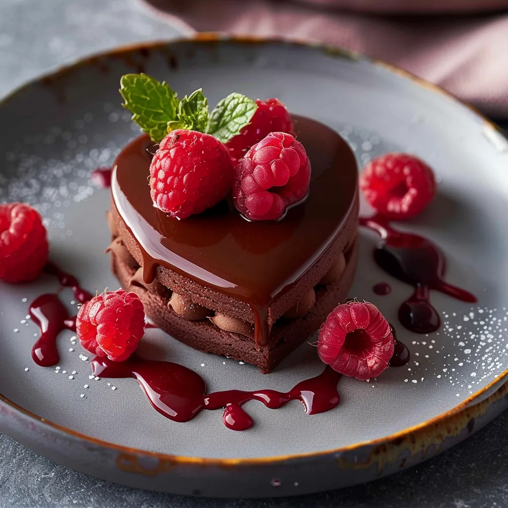 Entremet Chocolat Framboise - Dessert Saint-Valentin