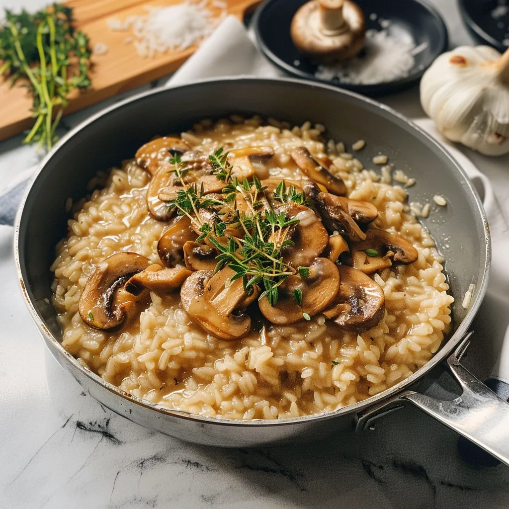 Recette de Risotto aux champignons