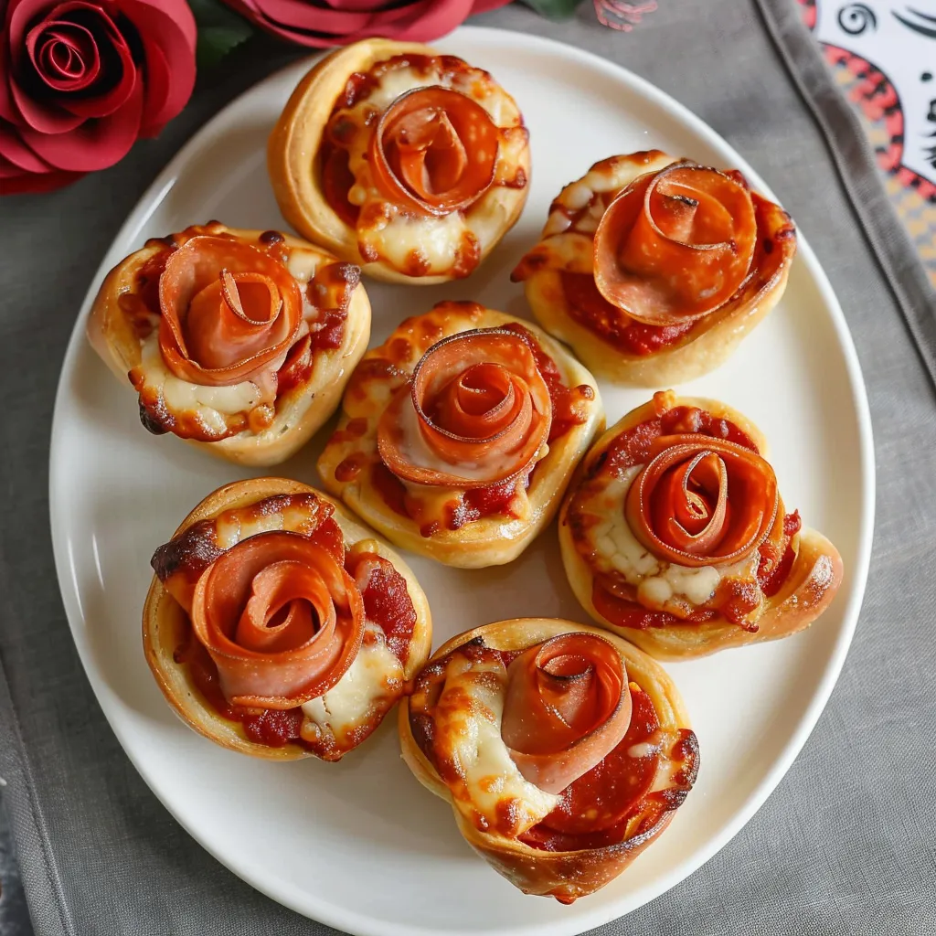 Roses de Pizza - Recette Romantique pour la Saint-Valentin