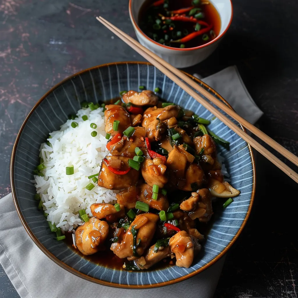 Poulet au gingembre frais