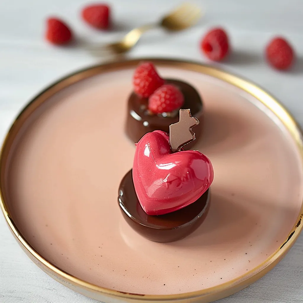 Cœur Framboise et Chocolat pour la Saint-Valentin
