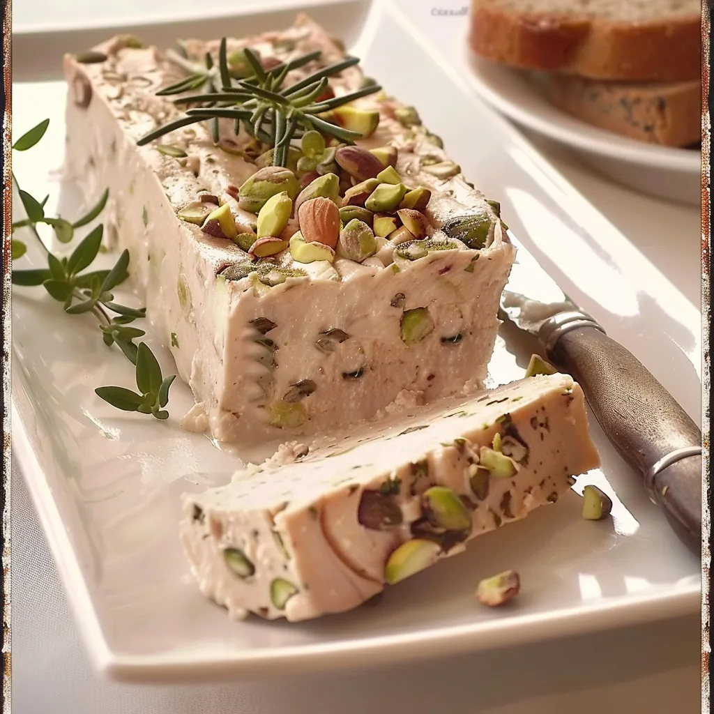 Terrine de poulet aux pistaches