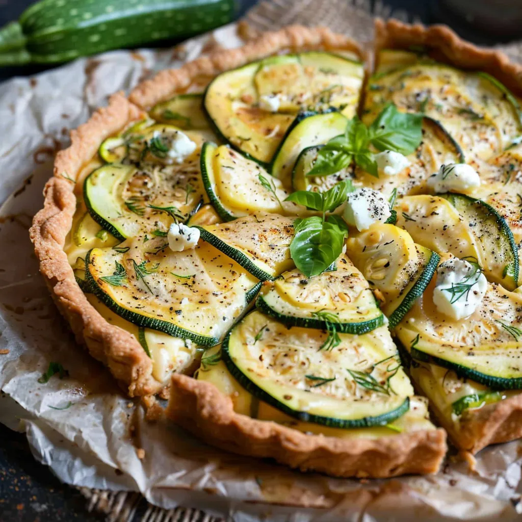 Tarte aux Courgettes et Chèvre - Recette Facile