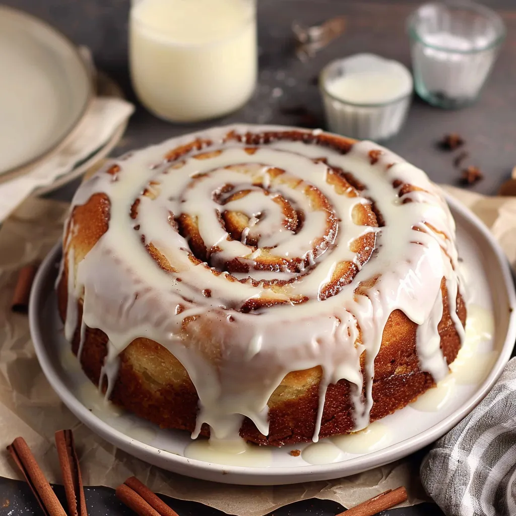 Gâteau Géant Roulé à la Cannelle