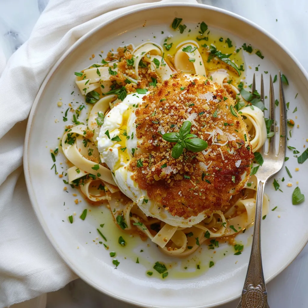 Burrata Frite au Panko - Recette Facile et Gourmande