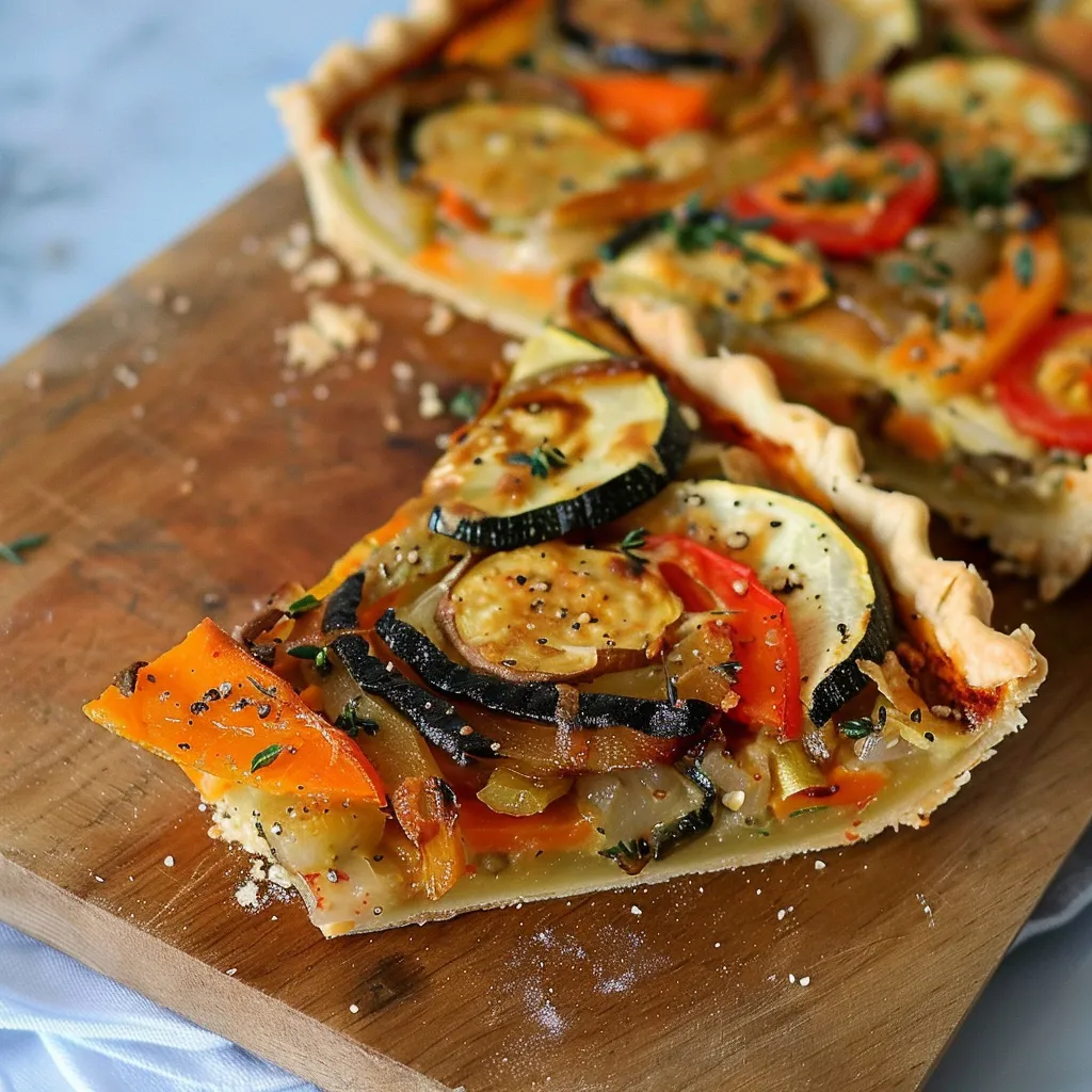 Tarte aux Légumes Rôtis - Recette Sans Gluten et Savoureuse