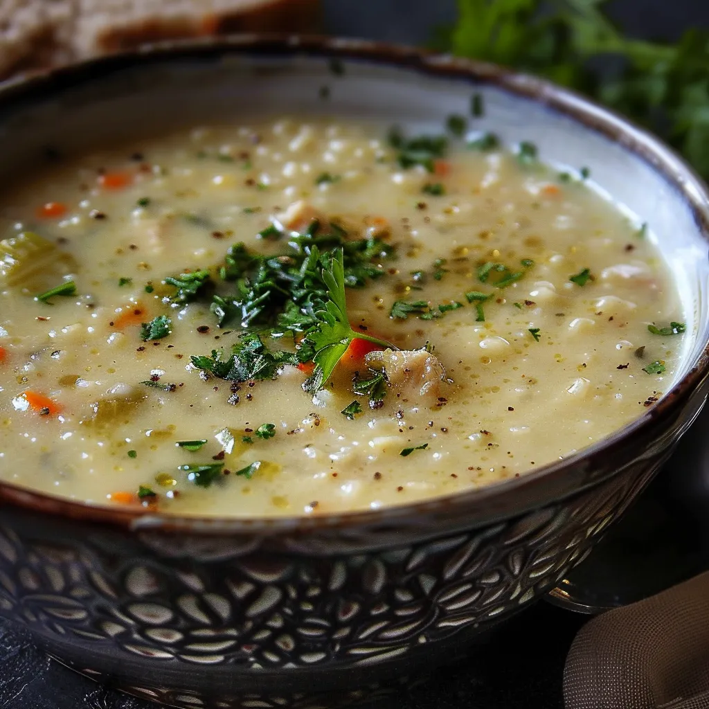 Soupe Iranienne à l'Orge et au Poulet - Recette Authentique