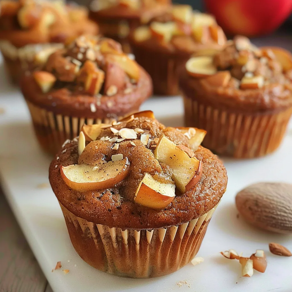 Muffins Sans Gluten : Pomme, Amande et Cannelle