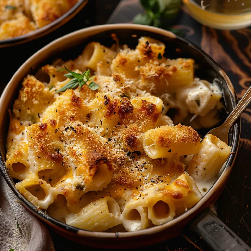 Rigatoni Mac & Cheese Fumé - Recette Facile