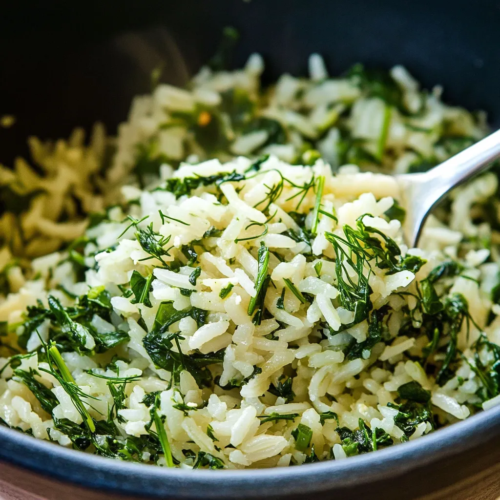 Riz aux Épinards | Recette Végétarienne Facile