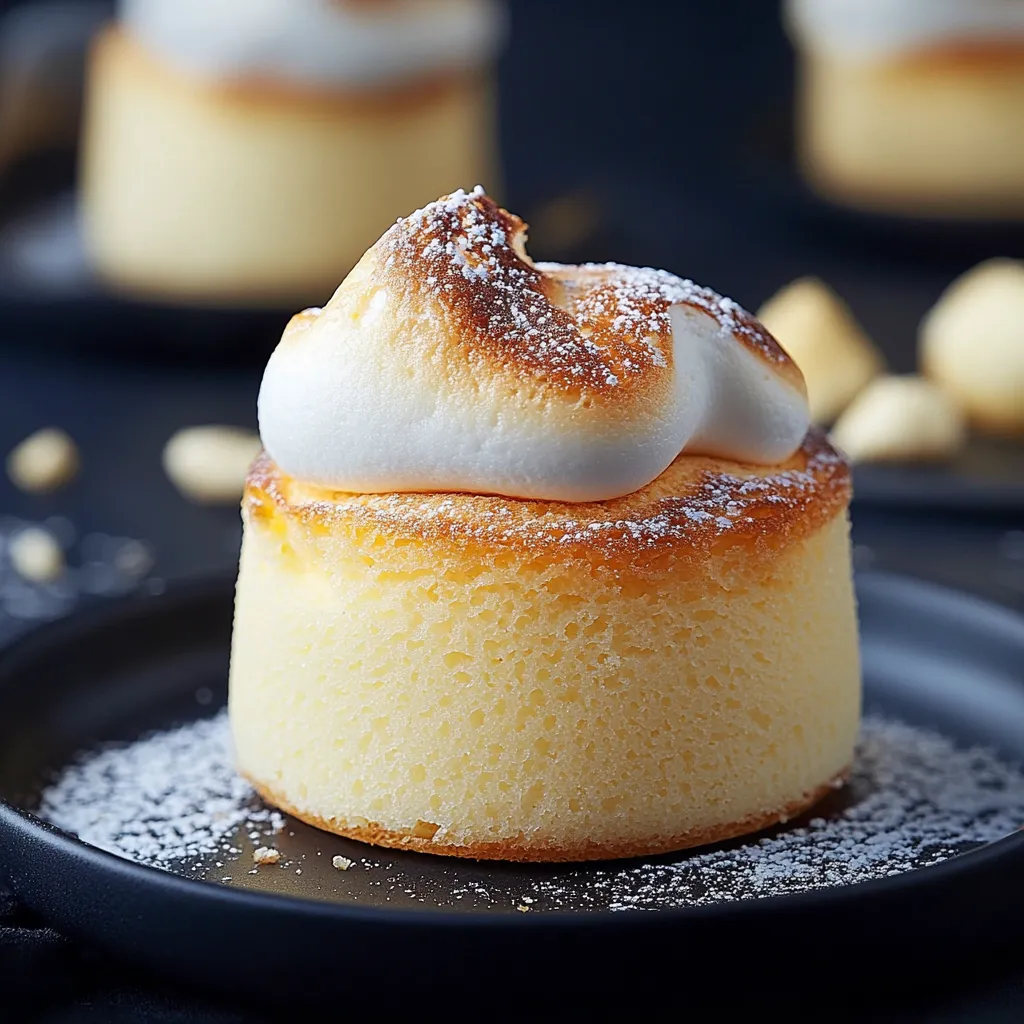 un soufflé à la vanille léger et doré
