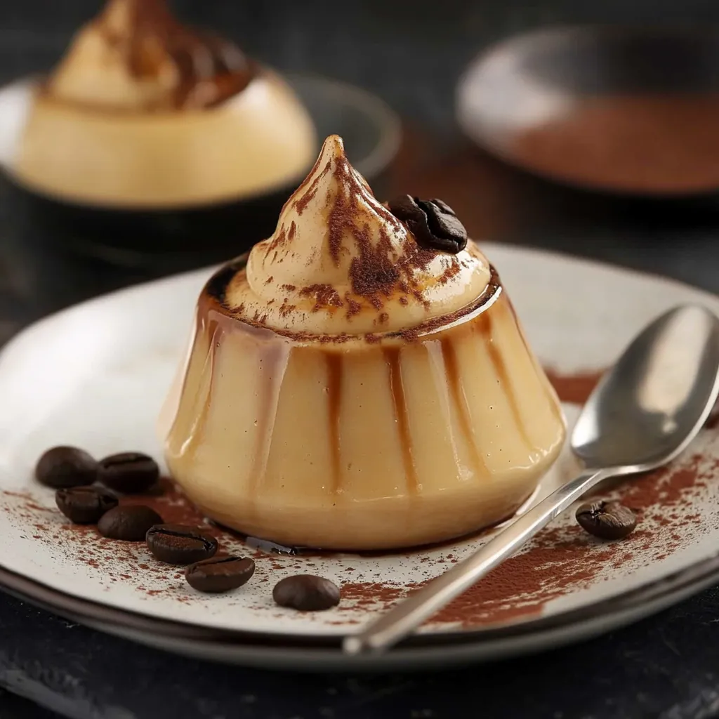 Pudding au Café, Mousse au Café et Crème Fouettée