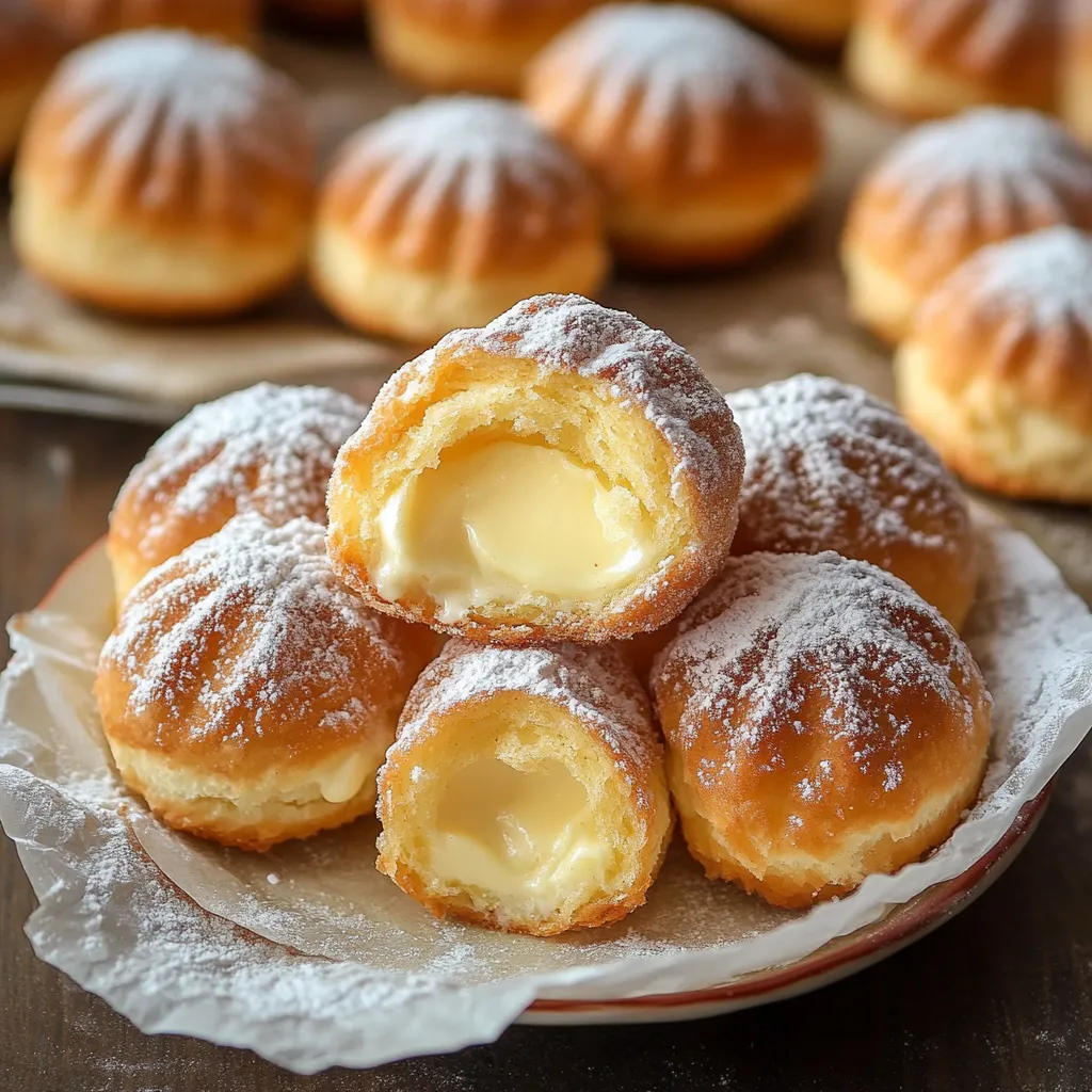 Bomboloni Fourrés à la Crème Pâtissière