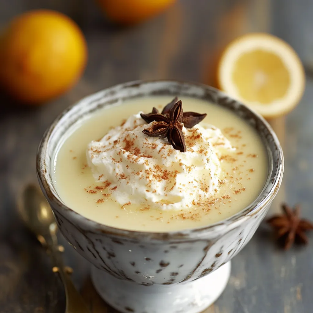Pudding à la Vanille, Épices d'Hiver et Crème Chantilly au Brandy