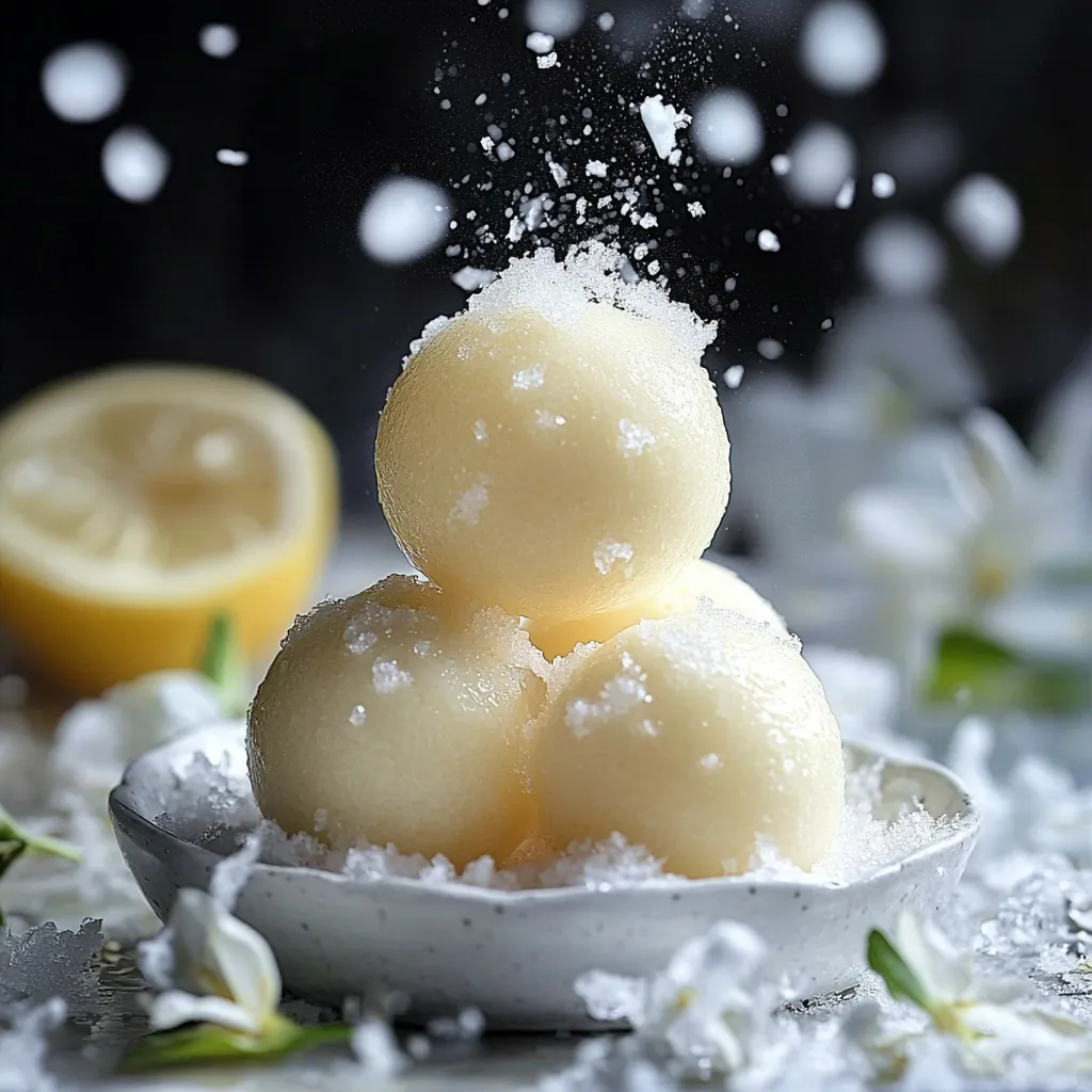 Biscuits Moelleux aux Boules de Neige au Citron