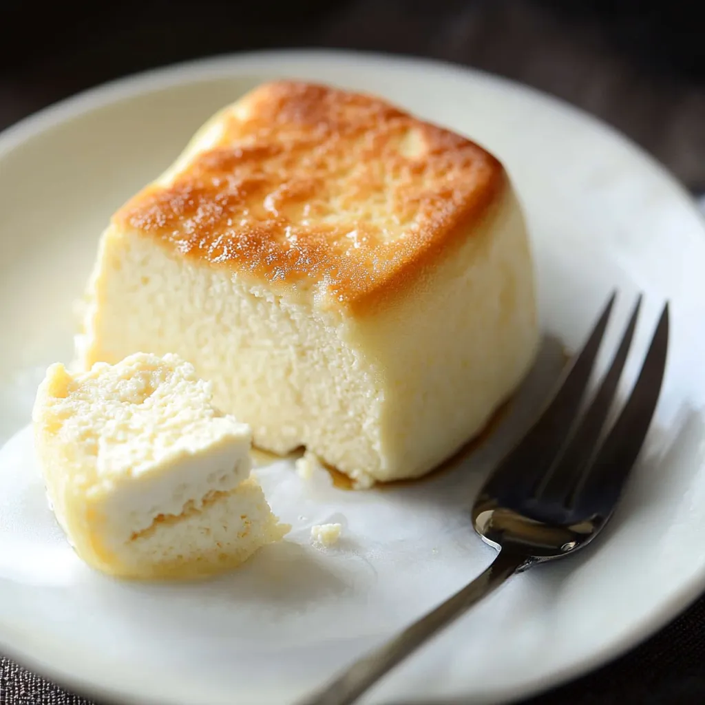 Cheesecake Soufflé Japonais au Tofu