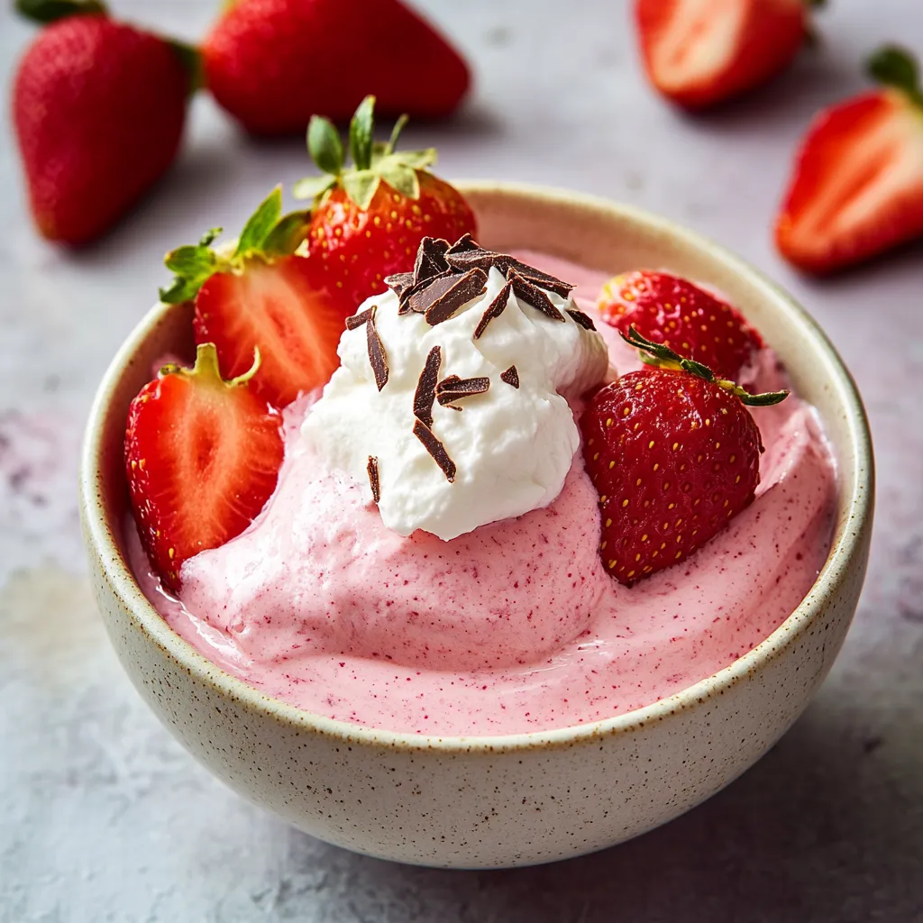 Mousse de Fraises à l'Aquafaba
