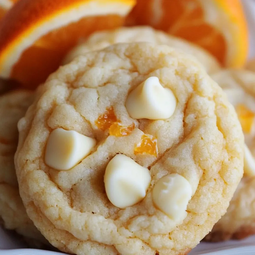 Délicieux biscuits orange chocolat blanc