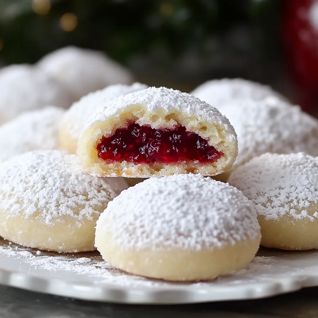 Biscuits festifs aux amandes et framboises