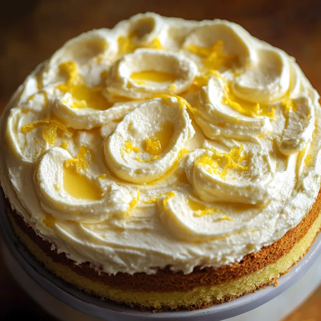 Gâteau Limoncello Mascarpone Citrons