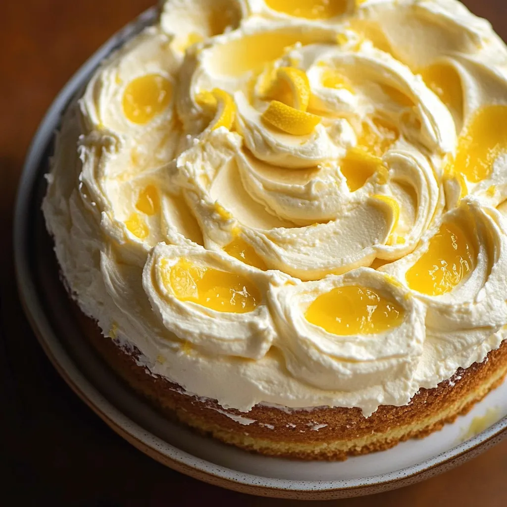 Gâteau au Limoncello et Zestes Citronnés