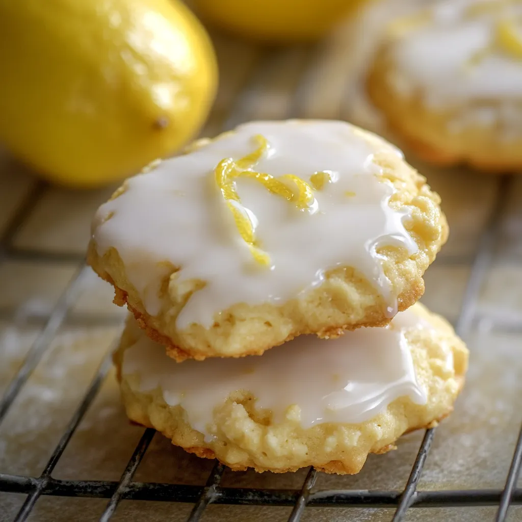 Délicieux cookies moelleux au citron et ricotta