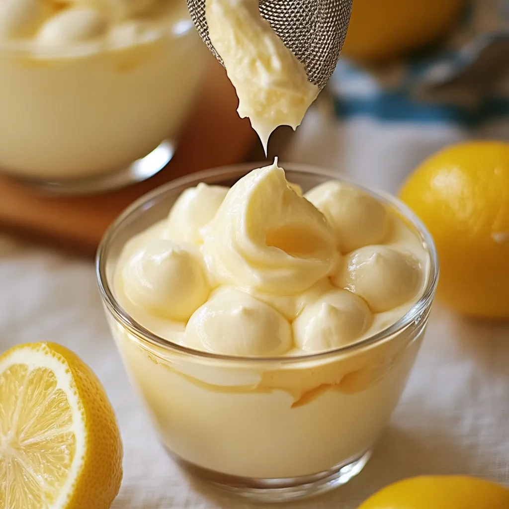 Mousse légère et savoureuse au citron