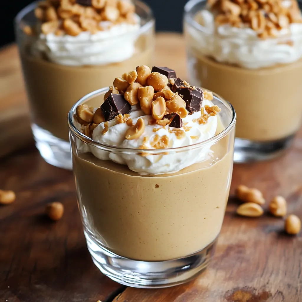 Mousse légère au beurre de cacahuète