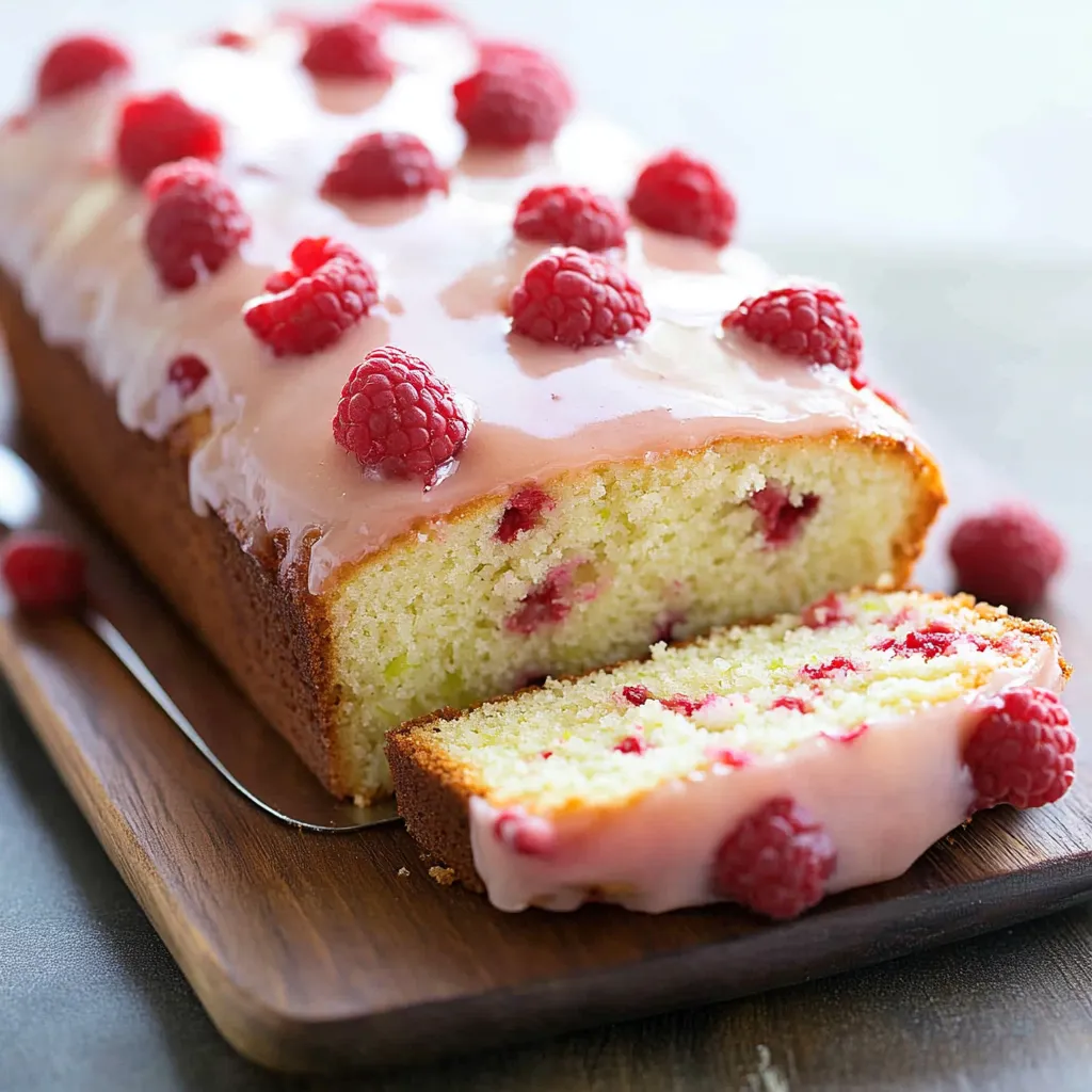 Gâteau avec glaçage framboise et citron vert