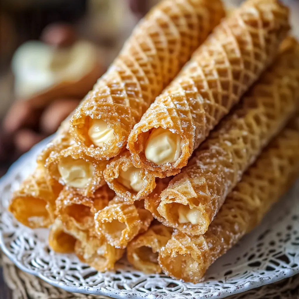 Gaufres fourrées au dulce de leche et beurre doux