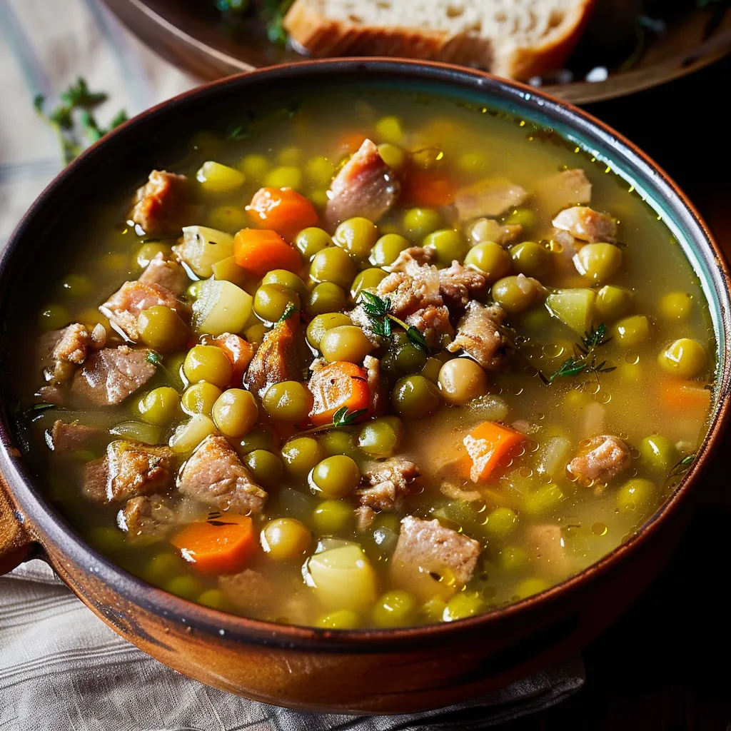 Soupe aux pois à l'ancienne maison