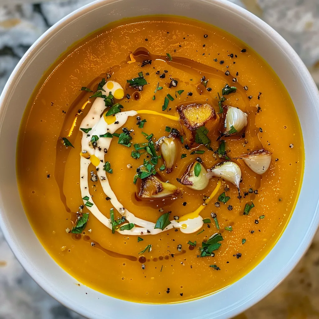 Potage courge et érable